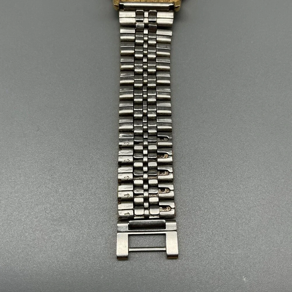 Vintage Pulsar Mens Watch 34mm Gold Tone Round V501-X080 New Battery 7.5